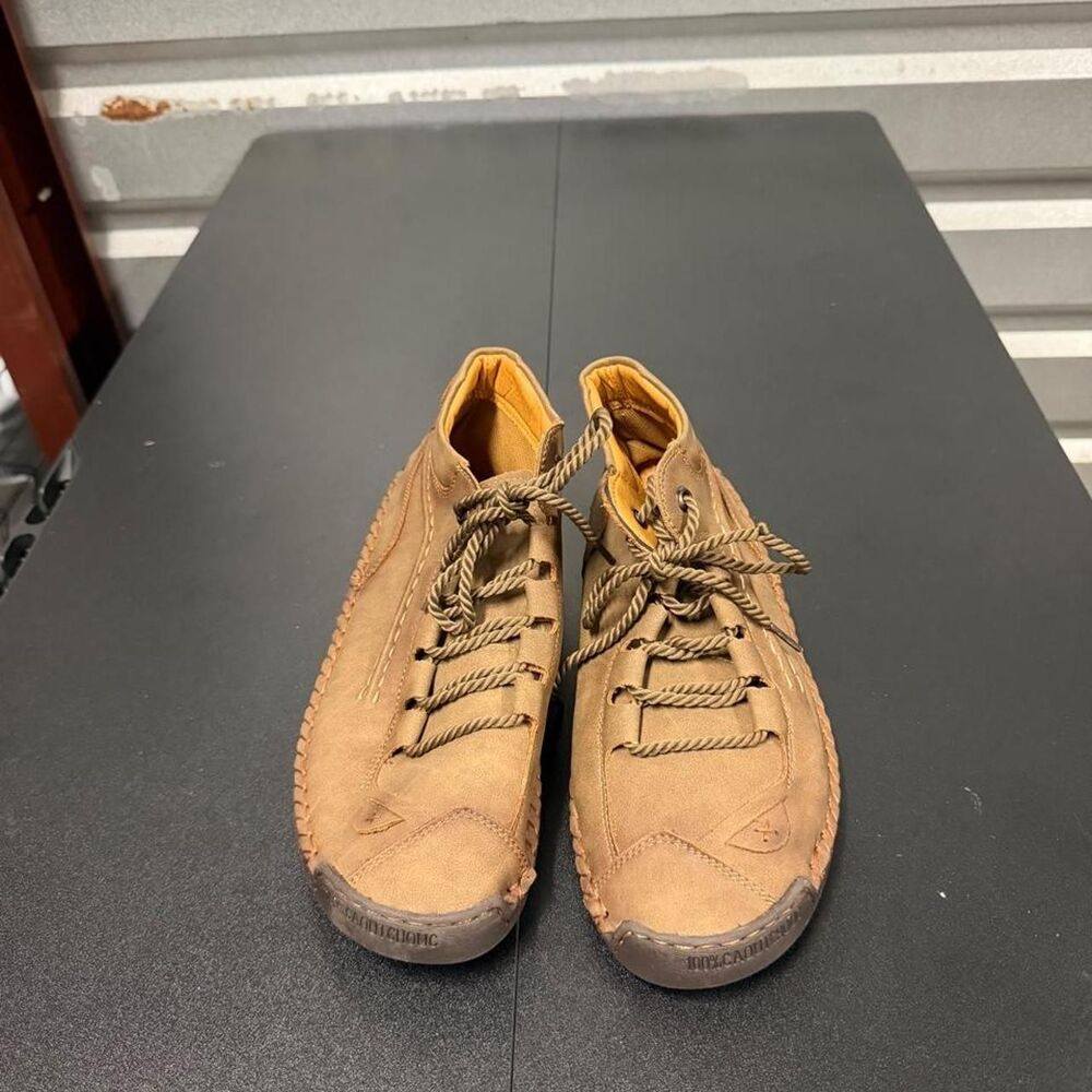 Greks Men's Tan and Brown Trainers